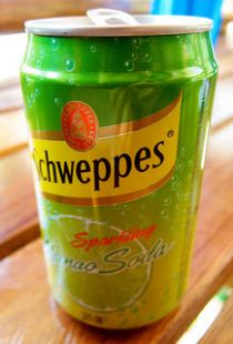 Canette schweppes