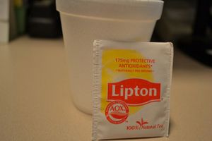 Sachet de thé lipton avec gobelet