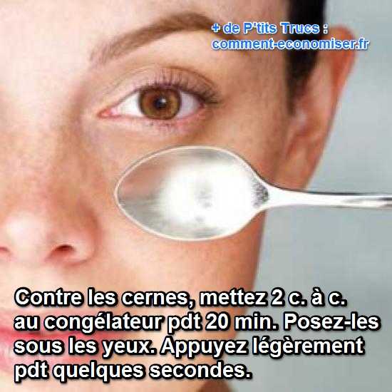enlever les cernes avec des cuilleres enlever les cernes avec des cuilleres