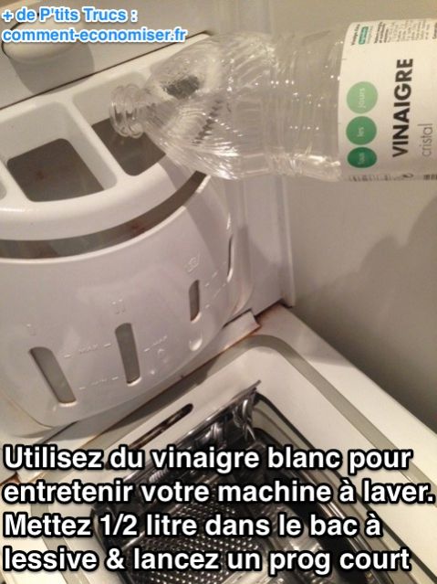 comment nettoyer sa machine a laver avec du vinaigre blanc