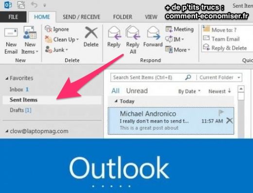 comment arreter un envoi sur outlook