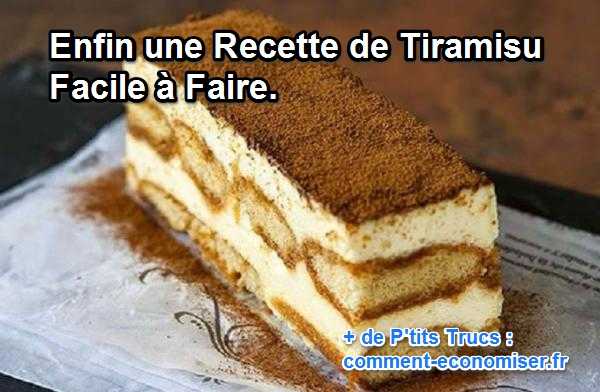 recette tiramisu facile a faire