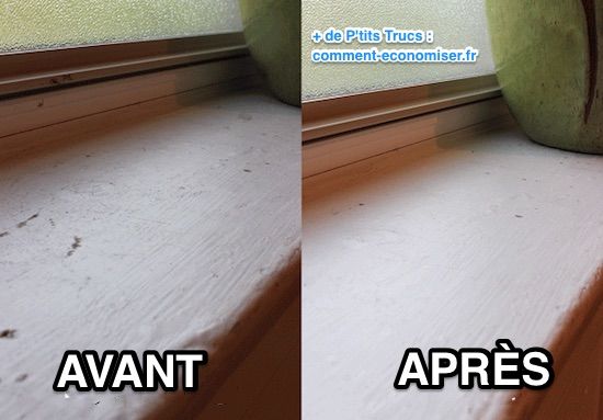 Voici le résultat du spray anti-poussière fait maison !