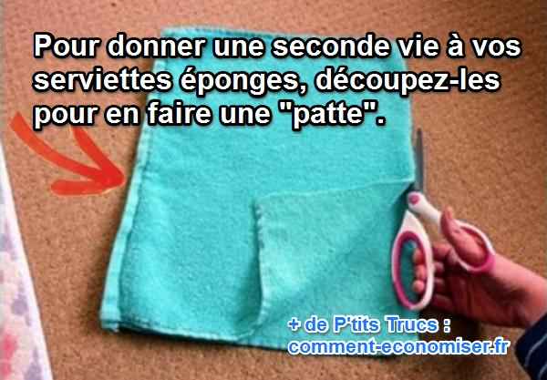 Une Deuxième Vie Pour mes Serviettes Éponge.