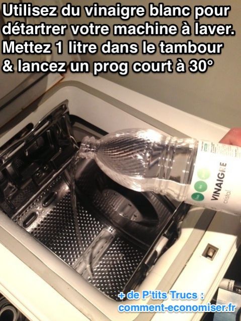 comment nettoyer sa machine a laver avec du vinaigre blanc