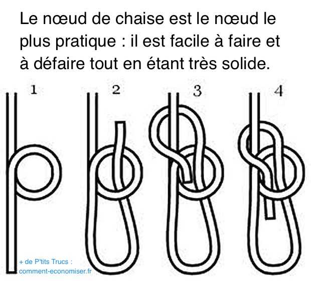 Le Noeud de Chaise est le Noeud le Plus Utile  Solide, Facile à Faire