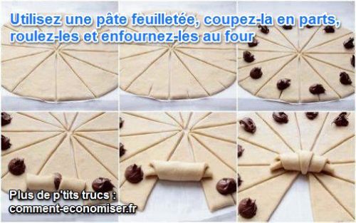 Petits croissants feuilletée 